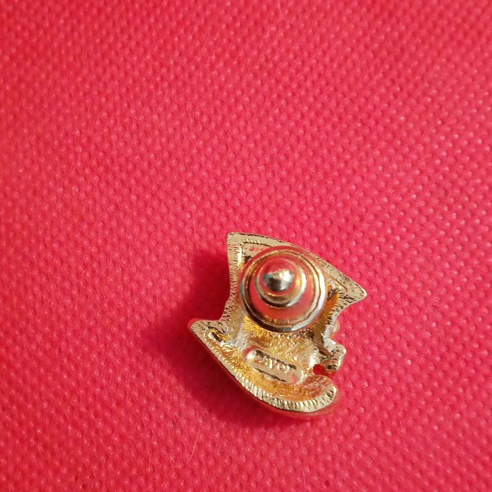 Avon Gold Brooch with Crystal Accent